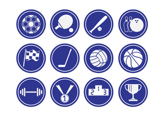 Icons set sports