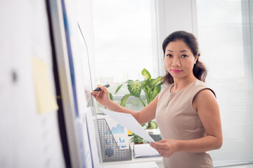 Female in office