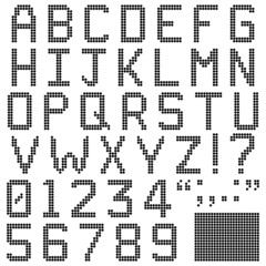 Round Pixel Font