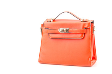 Handbag isolated white background