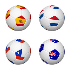 Obraz premium Soccer balls