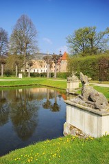 Fototapeta na wymiar Altdoebern Schloss - Altdoebern castle 07