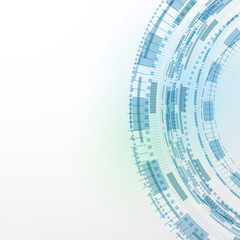 Obraz premium Modern technology blue background abstract template