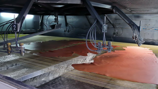 Manufactory for processing leather