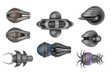 space invaders ,isolated on white