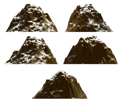 Mountain Set , Isolated