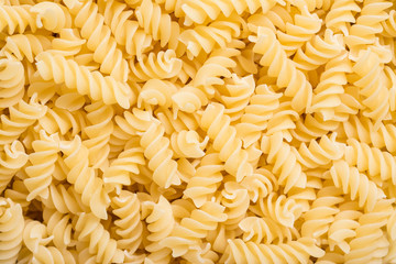 Spiral Shaped Italian Pasta Close Up