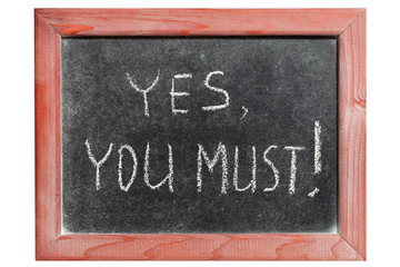 yes you must