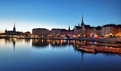 Naklejka na ściany i meble Stare Miasto w Sztokholmie