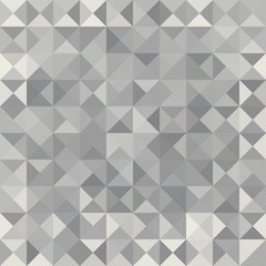 Fototapeta premium Retro wzór geometrycznych kształtów. Szary mozaikowy sztandar.