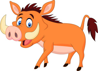 Cartoon warthog