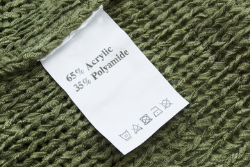 Fabric composition label
