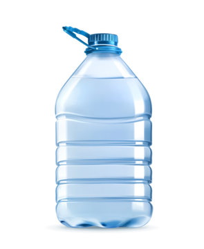 Big plastic bottle of potable water