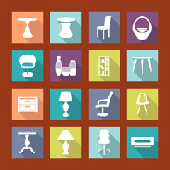 Interior Icons Set -illustration