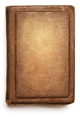 Obraz premium Old book cover, blank texture empty grunge design on white
