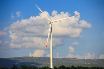 windmills for renewable electric energy production