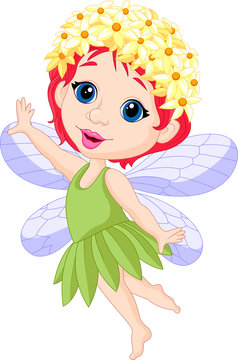 Cute little fairy cartoon
