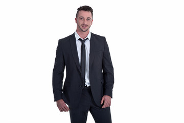 Businessmann blickt lässig Porträt