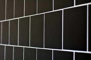 Square tile wall