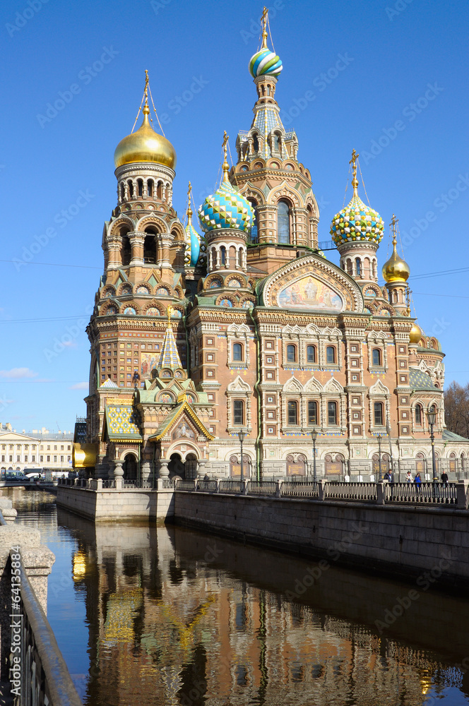 Wall mural Church of the Savior on Spilled Blood