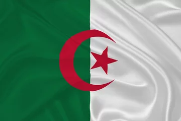 Tuinposter Flag of Algeria © bunyos