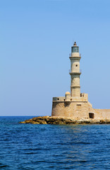 Fototapeta na wymiar Grecja, miasta Chania (Kreta), latarnia morska