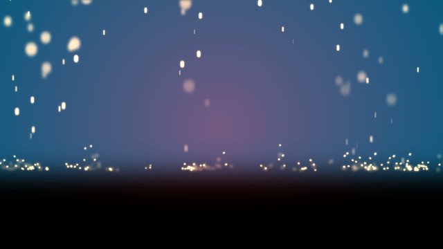 Particle Rain with blue background