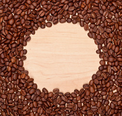 coffee beans frame
