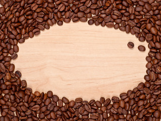 coffee beans frame