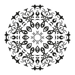 Abstract contour pattern