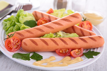 grilled sausage