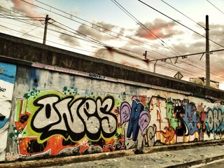 graffiti in the wall