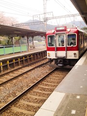 Fototapeta na wymiar Train in Japan