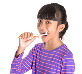 Young Girl With Toothbrush