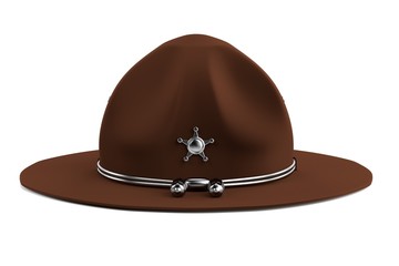 realistic 3d render of campaign hat