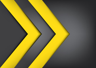 Black and yellow vector background overlap dimension,warning sig