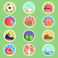 Sport Equipment Flat Icon