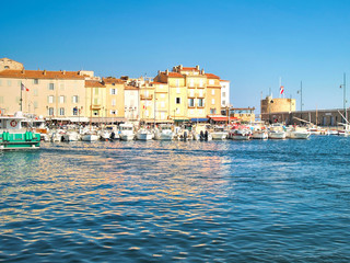 Fototapeta na wymiar Harbor of St.Tropez, France