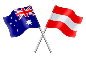 Flags: Australia and Austria