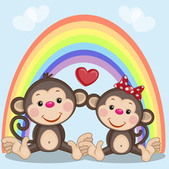 Fototapeta premium Two Monkeys