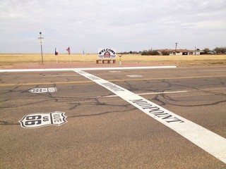 At the midpoint of Route 66