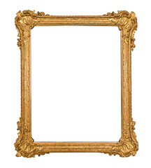 golden frame with ornaments