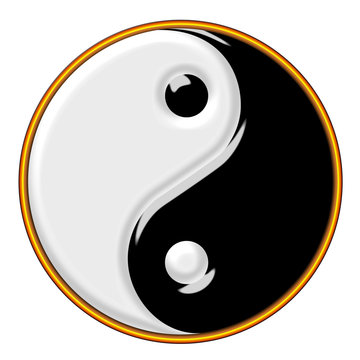 Simbolo Yin e Yang stilizzato
