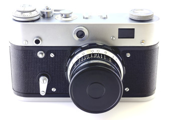 Retro camera isolated on white