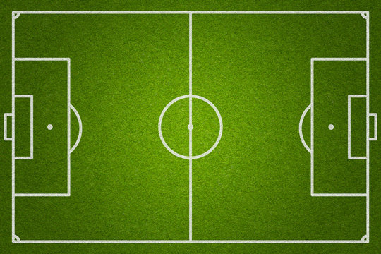 soccer or football field top view