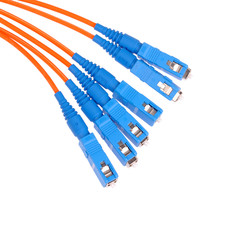 fiber cable for network. close-up