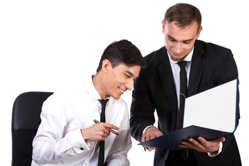 Signing a contract