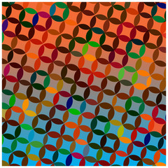 retro vector background with symmetrical shapes