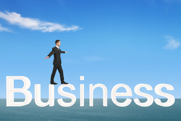 Fototapeta premium business in sea