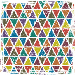 Seamless triangle grunge pattern background